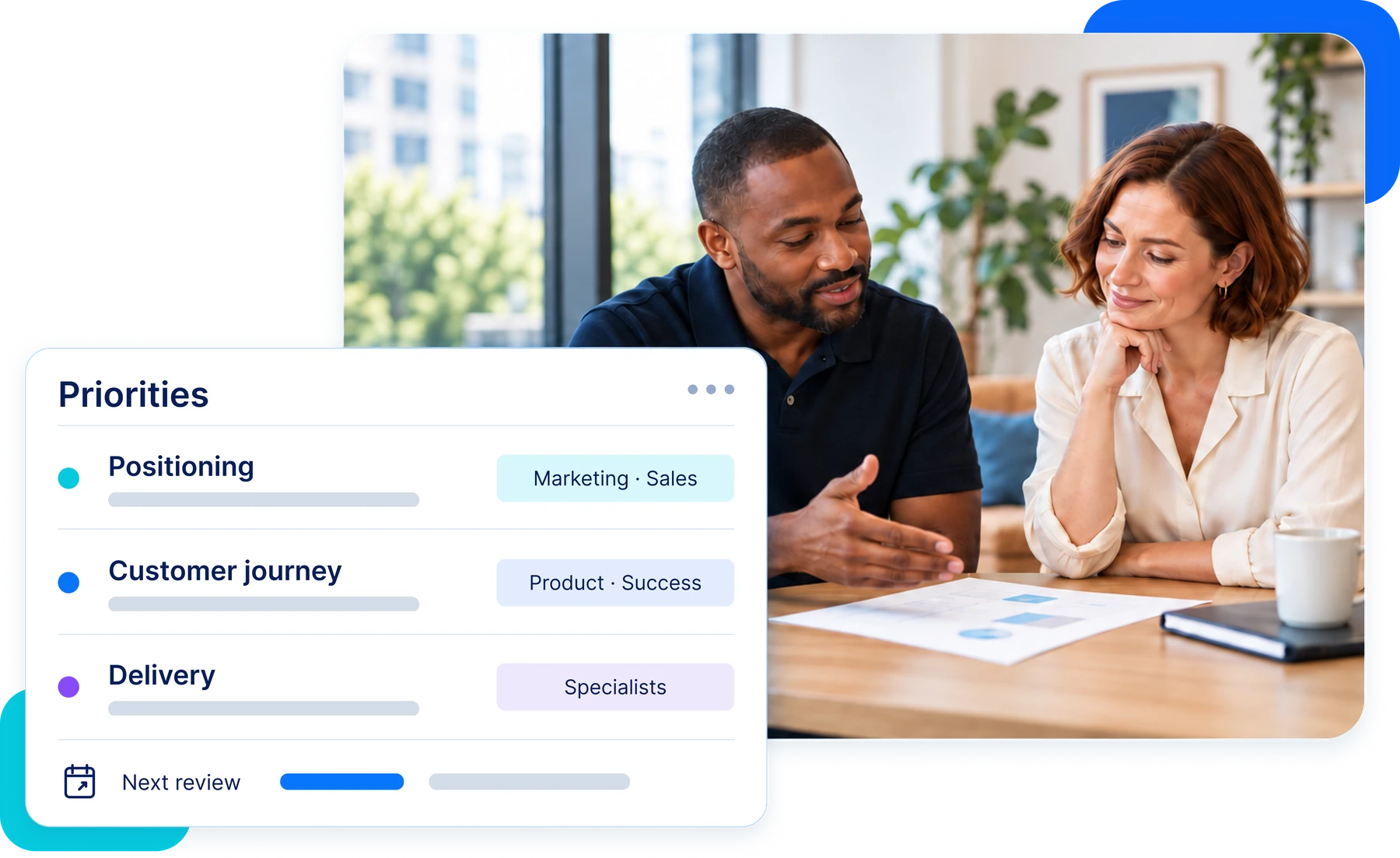 A team aligned around one growth plan